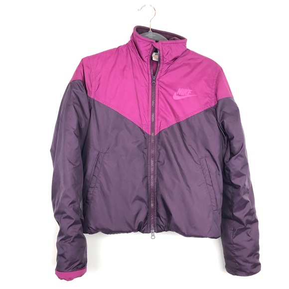 nike puffer jacket pink